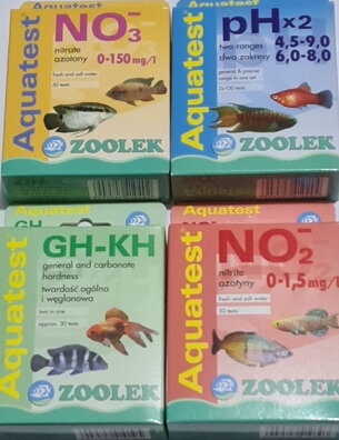 AKCIA set  testov,NO3,NO2,PH,KH GH