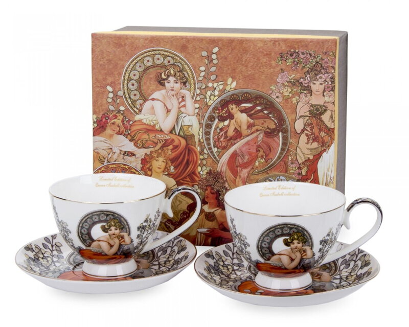 Porcelánový set  Alfons Mucha  