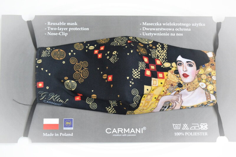 Štýlové dámske rúško Gustav Klimt/Carmani Štýlové dámske rúško Gustav Klimt/Carmani