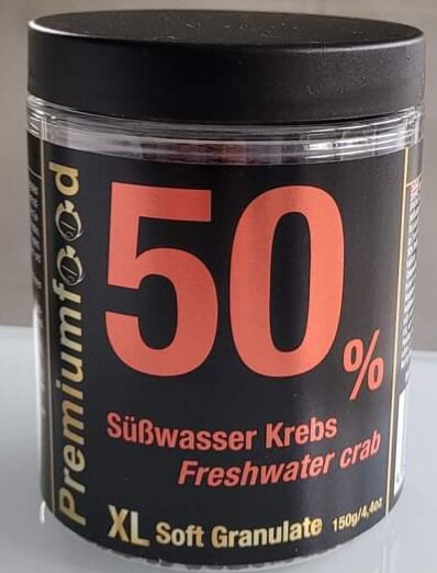 Fresh Water Crab 50% XL soft granulate 150g